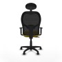 Office Chair with Headrest Piqueras y Crespo 1D10RN1 Yellow