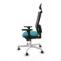Office Chair with Headrest Piqueras y Crespo 3D026G1 Turquoise