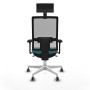 Office Chair with Headrest Piqueras y Crespo 3D026G1 Turquoise