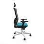 Office Chair with Headrest Piqueras y Crespo 3D026G1 Turquoise