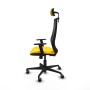 Office Chair with Headrest Piqueras y Crespo D036G2W Yellow