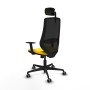 Office Chair with Headrest Piqueras y Crespo D036G2W Yellow