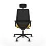 Office Chair with Headrest Piqueras y Crespo D036G2W Yellow