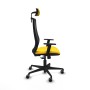 Office Chair with Headrest Piqueras y Crespo D036G2W Yellow