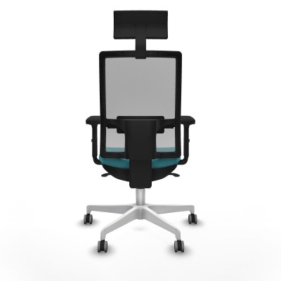 Office Chair with Headrest Piqueras y Crespo 2D026G1 Turquoise