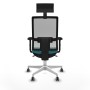 Office Chair with Headrest Piqueras y Crespo 2D026G1 Turquoise