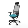 Office Chair with Headrest Piqueras y Crespo 3D066N1 Turquoise