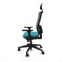 Office Chair with Headrest Piqueras y Crespo 3D066N1 Turquoise