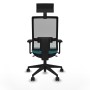 Office Chair with Headrest Piqueras y Crespo 3D066N1 Turquoise