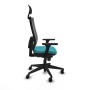 Office Chair with Headrest Piqueras y Crespo 3D066N1 Turquoise
