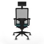 Office Chair with Headrest Piqueras y Crespo 2D066G1 Turquoise