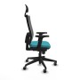 Office Chair with Headrest Piqueras y Crespo 2D066G1 Turquoise
