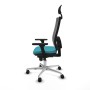 Office Chair with Headrest Piqueras y Crespo 3D086N1 Turquoise