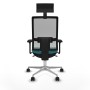 Office Chair with Headrest Piqueras y Crespo 3D086N1 Turquoise
