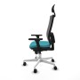Office Chair with Headrest Piqueras y Crespo 3D026N1 Turquoise