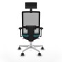 Office Chair with Headrest Piqueras y Crespo 3D026N1 Turquoise