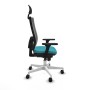 Office Chair with Headrest Piqueras y Crespo 3D026N1 Turquoise