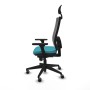Office Chair with Headrest Piqueras y Crespo 3D066G1 Turquoise