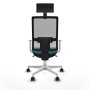 Office Chair with Headrest Piqueras y Crespo 4B026N1 Turquoise