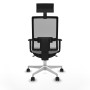 Office Chair with Headrest Piqueras y Crespo 1D026N1 Light grey