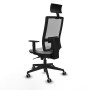 Office Chair with Headrest Piqueras y Crespo 1D066G1 Light grey