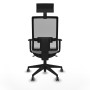 Office Chair with Headrest Piqueras y Crespo 1D066G1 Light grey