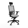 Office Chair with Headrest Piqueras y Crespo 2D066G1 Light grey