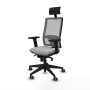Office Chair with Headrest Piqueras y Crespo 2D066G1 Light grey