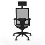 Office Chair with Headrest Piqueras y Crespo 2D066G1 Light grey