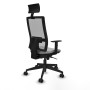 Office Chair with Headrest Piqueras y Crespo 1D066N1 Light grey