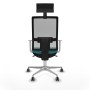 Office Chair with Headrest Piqueras y Crespo 4B086G1 Turquoise