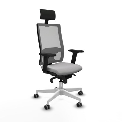 Office Chair with Headrest Piqueras y Crespo 2D026G1 Light grey