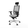 Office Chair with Headrest Piqueras y Crespo 2D026G1 Light grey