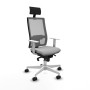 Office Chair with Headrest Piqueras y Crespo 4B026N1 Light grey