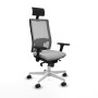 Office Chair with Headrest Piqueras y Crespo 3D026N1 Light grey