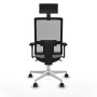 Office Chair with Headrest Piqueras y Crespo 3D026N1 Light grey