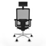Office Chair with Headrest Piqueras y Crespo 2D026N1 Light grey