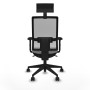 Office Chair with Headrest Piqueras y Crespo 2D066N1 Light grey