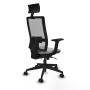 Office Chair with Headrest Piqueras y Crespo 2D066N1 Light grey