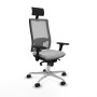 Office Chair with Headrest Piqueras y Crespo 3D086N1 Light grey