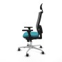 Office Chair with Headrest Piqueras y Crespo 3D086G1 Turquoise