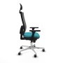 Office Chair with Headrest Piqueras y Crespo 3D086G1 Turquoise