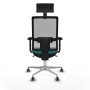 Office Chair with Headrest Piqueras y Crespo 2D086G1 Turquoise
