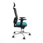 Office Chair with Headrest Piqueras y Crespo 2D086G1 Turquoise