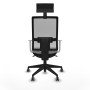Office Chair with Headrest Piqueras y Crespo 4B066G1 Light grey
