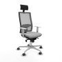 Office Chair with Headrest Piqueras y Crespo 4B086G1 Light grey