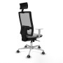 Office Chair with Headrest Piqueras y Crespo 4B086G1 Light grey