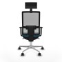 Office Chair with Headrest Piqueras y Crespo 1D086N1 Petroleum green
