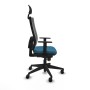 Office Chair with Headrest Piqueras y Crespo 1D066N1 Petroleum green