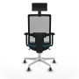 Office Chair with Headrest Piqueras y Crespo 2D026G1 Petroleum green
